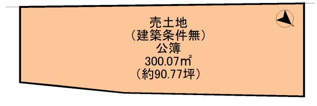 【土地図】 | 篠町野条馬場　売土地（建築条件無）