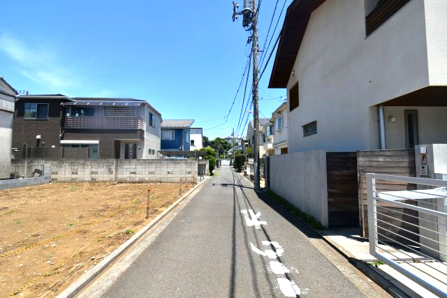 吉祥寺北町5丁目・売地の前面道路含む現地写真