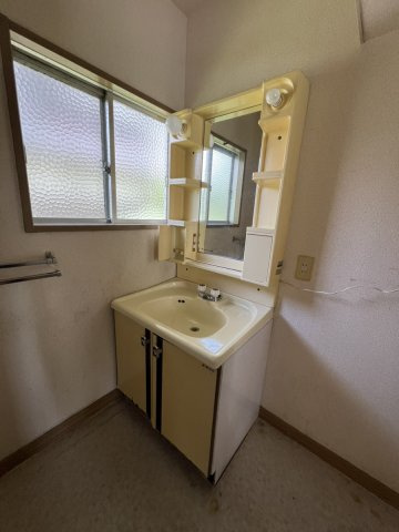 八代郡氷川町戸建ての独立洗面台