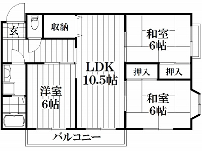 【間取り】 | パストラーレ鴻池