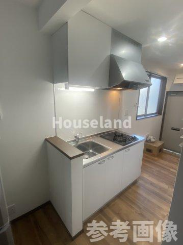 岩出市山のアパートのキッチン