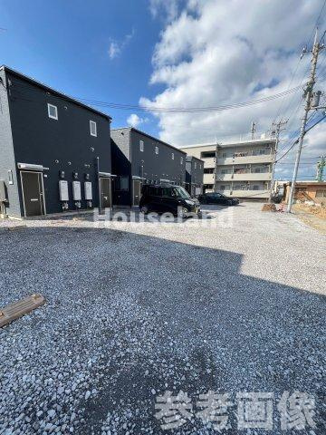 岩出市山のアパートの外観