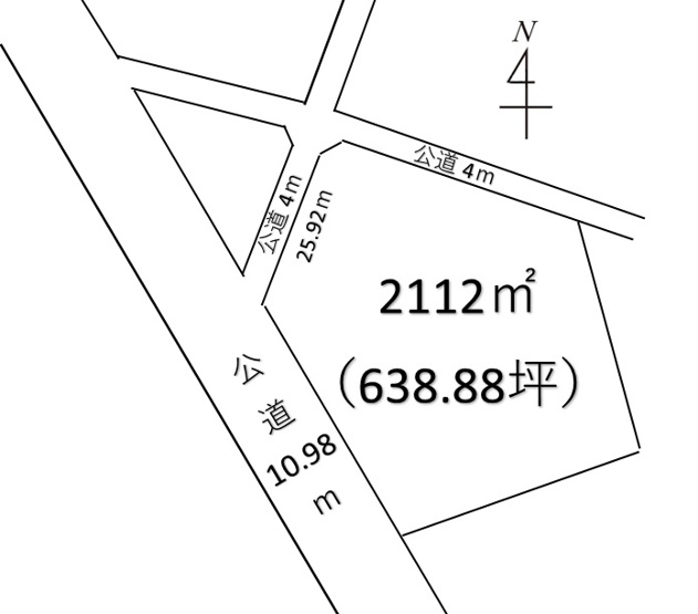 【土地図】 | 深谷市戸森 1278万 土地