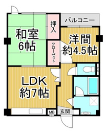 宮地マンションの間取り
