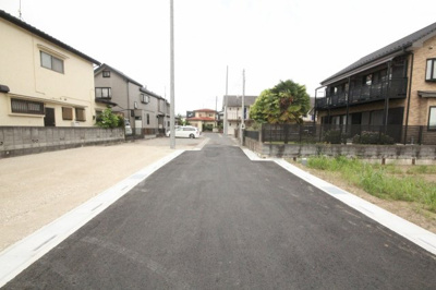 【前面道路含む現地写真】 | 西金野井１５区画ＮＯ,１５ | 南側道路（物件から西側方向へ撮影）