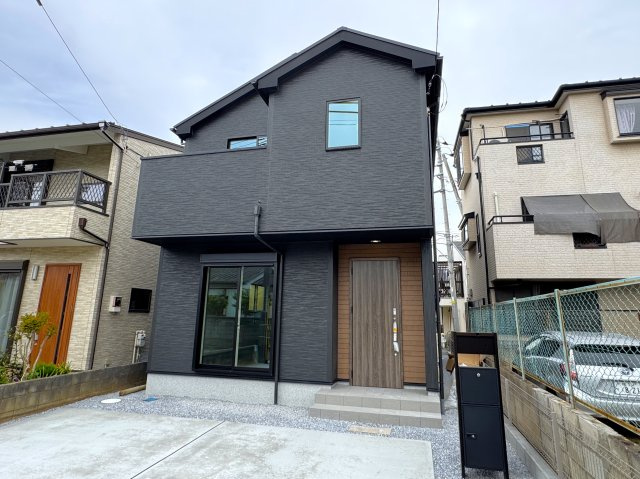 柏市永楽台２丁目新築戸建【第八小学校：2分】の外観|完成済み内覧可能です！！