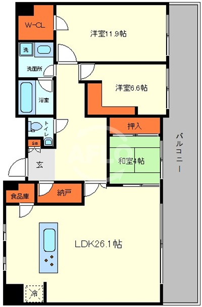セイワパレス玉造の間取り|セイワパレス玉造　間取り