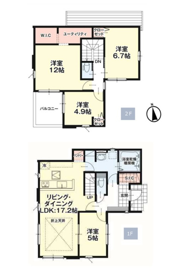【間取り】 | 福岡市南区和田2丁目3期　1号棟（全1棟）【仲介手数料無料・0円】 | 平日、土日祝日もお好きな日時にご見学可能です。お気軽にお問合せ下さい。