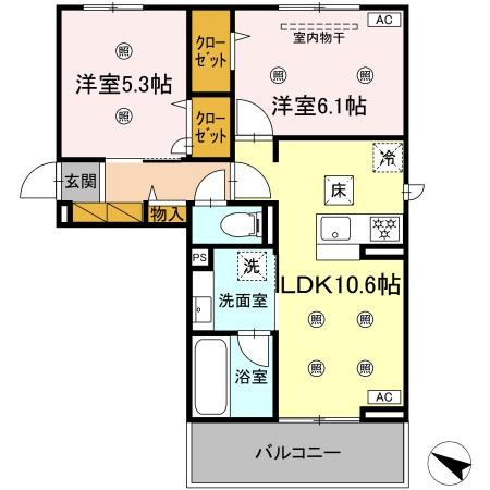 コニフェールⅢの間取り