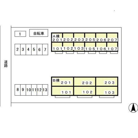 エントピア新秋津　ＡＢの区画図