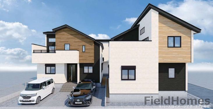 藤沢市片瀬海岸3丁目新築戸建て　5期1号棟の外観パース|外観イメージ「藤沢市片瀬海岸3丁目新築戸建て」