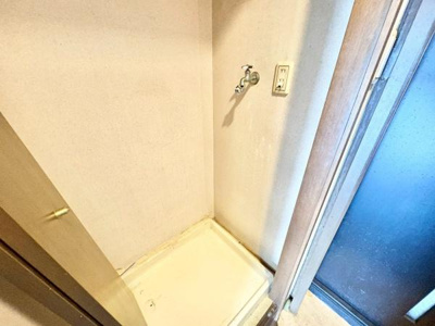 【独立洗面台】 | ギャラリーコートハイム上野芝 | 洗濯機置場です♪