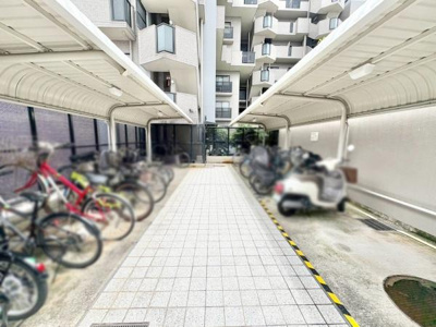 【その他共用部分】 | ギャラリーコートハイム上野芝 | 駐輪場スペースです。