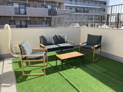 【その他】 | 新築戸建て 桜上水1棟 | 家具を設置した『屋上体験会』開催中！この機会に屋上での生活を体験してください。