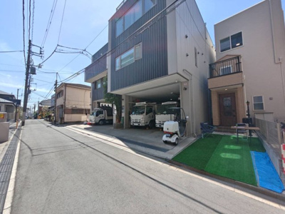 【前面道路含む現地写真】 | 新築戸建て 桜上水1棟 | 車通りの少ない前面道路