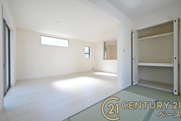 リーブルガーデン萩の台 ３号棟 ／新築一戸建の収納|■現地撮影写真■和室にも収納スペース完備！