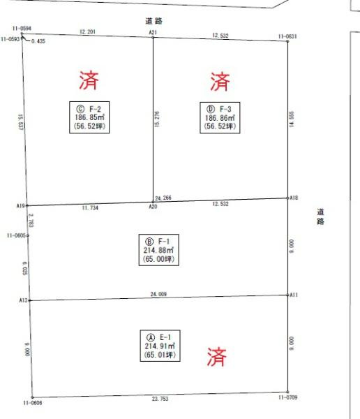 和歌山市松江東3丁目土地（C号地）の土地図