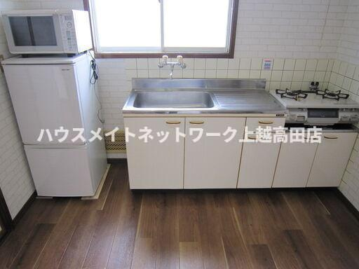 シティハイツさくらⅡのキッチン|キッチン家電付（冷蔵庫・電子レンジ）