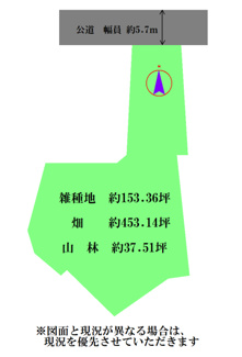 【土地図】 | 丹波市山南町谷川 | 敷地図