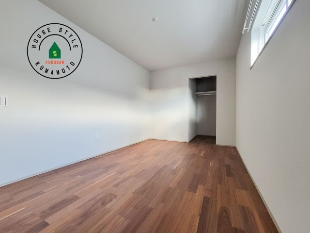 菊池郡大津町室第1-3棟（5号棟）の洋室|採光良好な洋室は全居室、複層ガラスの遮熱効果と断熱効果で、一年中快適に過ごせます。