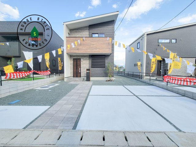 菊池郡大津町室第1-3棟（5号棟）の外観|デザイン性のある外観です。