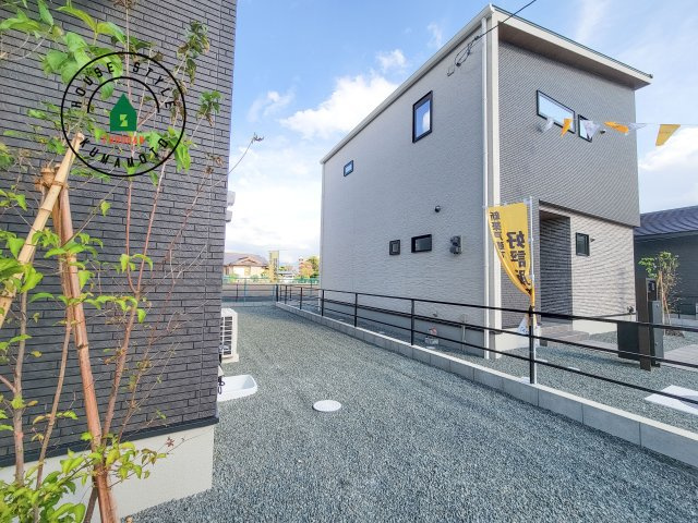 菊池郡大津町室第1-3棟（5号棟）の庭|お庭で自由な時間を過ごせます。