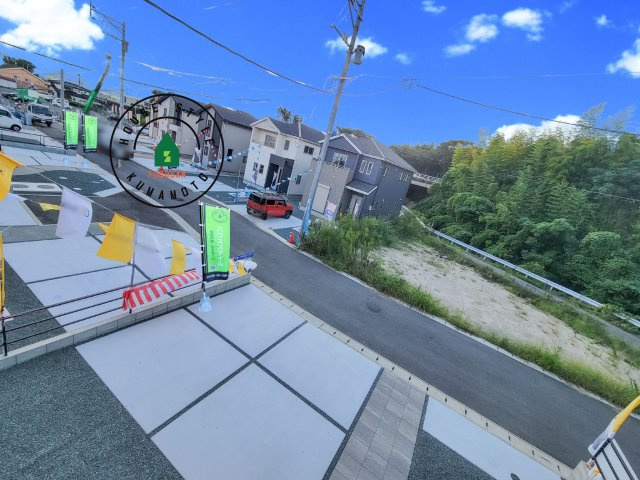 菊池郡大津町室第1-3棟（5号棟）の展望|窓から緑が見える物件も魅力的です。