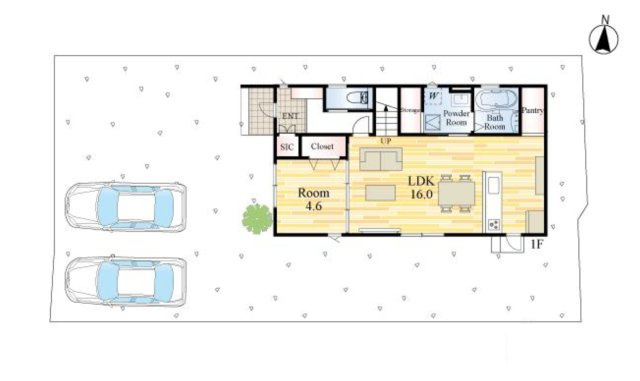 菊池郡大津町室第1-3棟（5号棟）の区画図|配置図（5号棟）