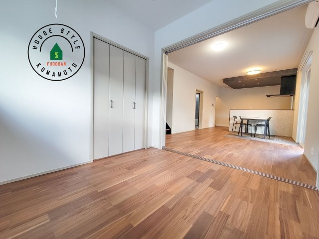 菊池郡大津町室第1-3棟（5号棟）の洋室|将来的に、琉球畳を引きまして和室風にすることも可能です。