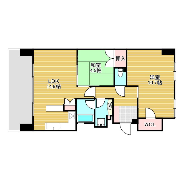 ジェイグラン高槻の間取り