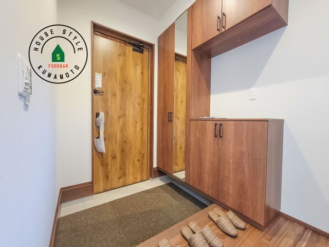 菊池郡大津町室第1-3棟（6号棟）の防犯設備|二重ロックでしっかり防犯対策ができます。