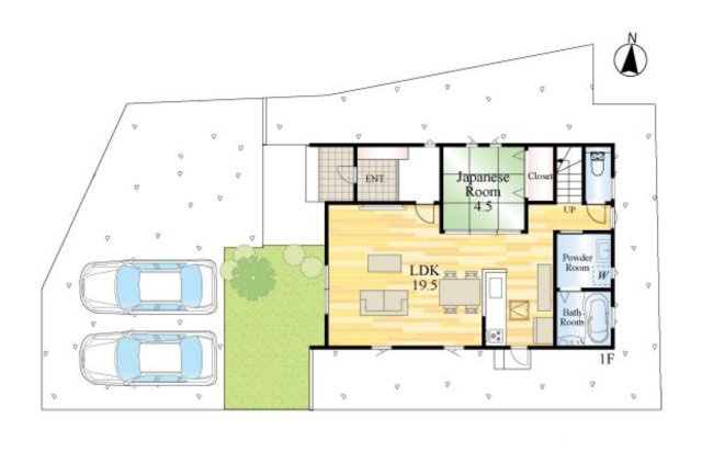 菊池郡大津町室第1-3棟（6号棟）の区画図|配置図（6号棟）