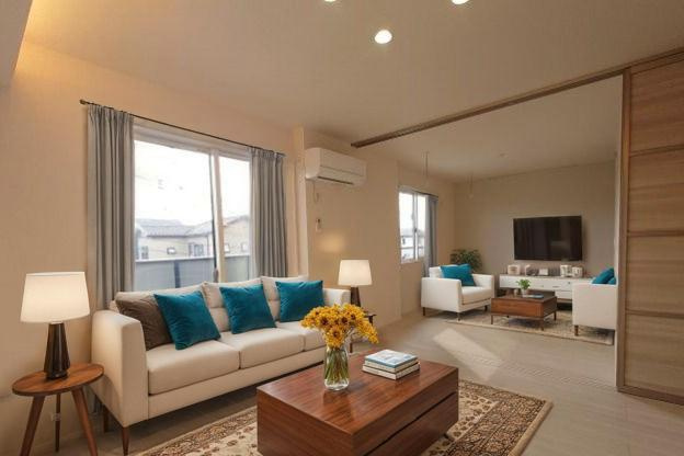 トランキーノ　パルクの居間・リビング|CGで家具等を配置したものです。実際に家具等は含まれません。