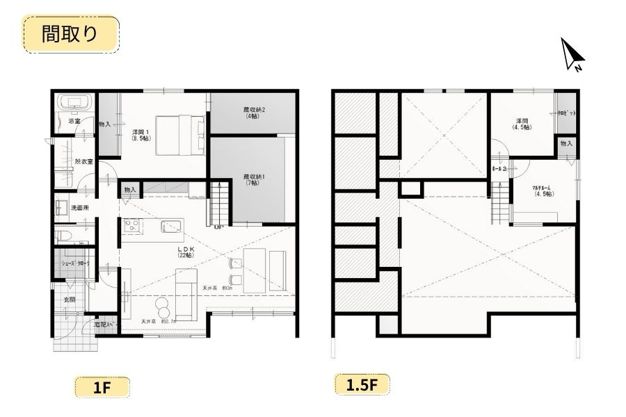 MH連島町鶴新田6号地の間取り