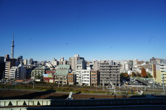 エスティメゾン亀戸の展望|バルコニーから東京スカイツリーが見えます♪
