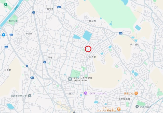 姫路市田寺東3丁目　中古戸建の地図