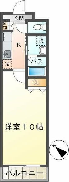 フォーワードハイツ知立　　刈谷市近郊の賃貸はクラスホームの間取り