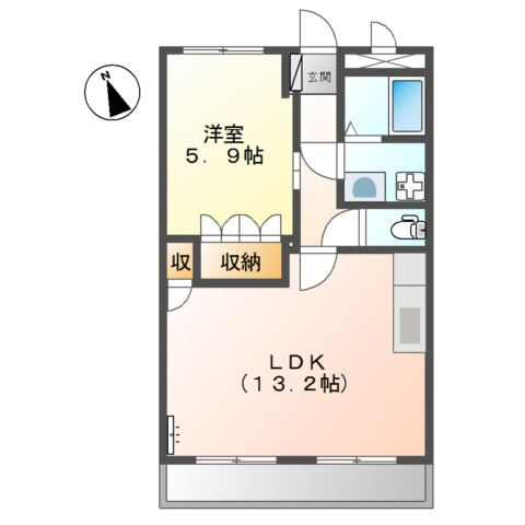 アベニール細江の間取り