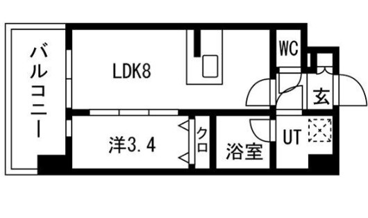 エスリードレジデンス大阪福島シティスクエアの間取り
