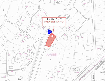 【地図】 | 都城市大岩田町 381万円