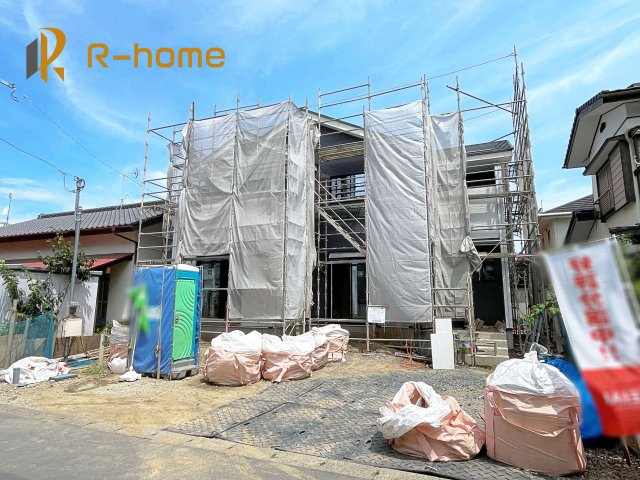 ひたちなか市西大島1期　新築戸建て　1号棟の外観|ご予約を頂ければ、『平日』はもちろん『早朝』や『夜間』もご見学可能です♪お気軽にお申し付けください♪