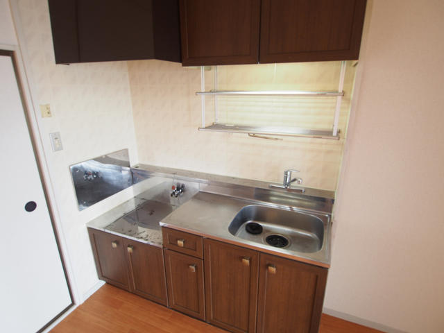 【キッチン】 | トリヴァンベール美船 | ２口ガスコンロ設置可