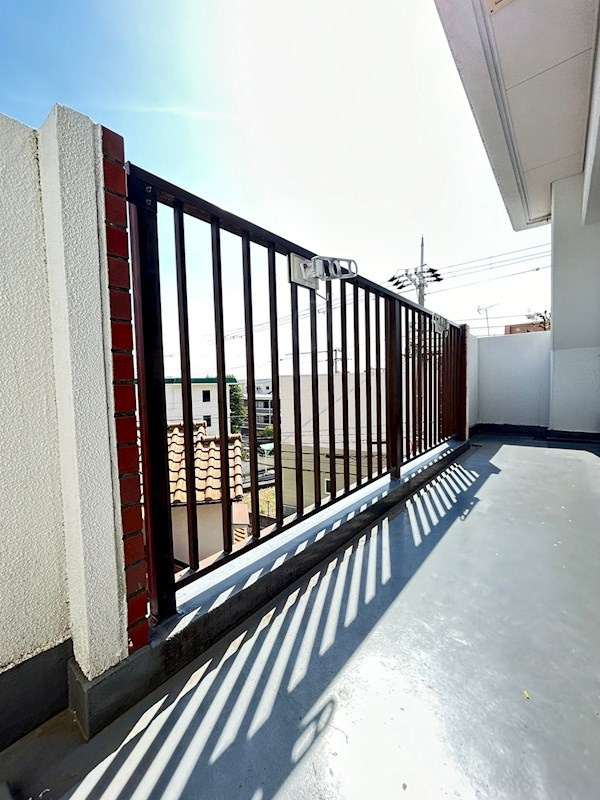 リバーサイド青谷のバルコニー