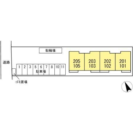トランキーノ　パルクの区画図