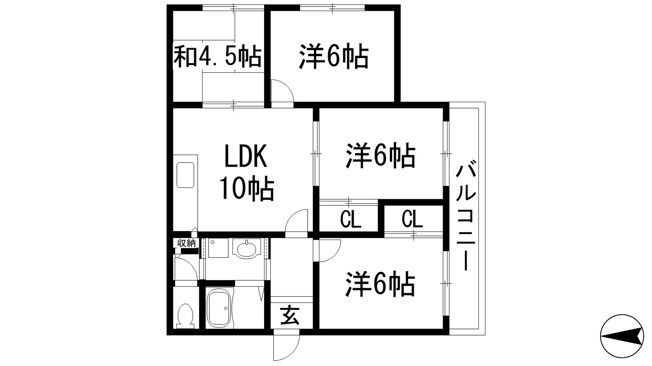 【間取り】 | グランマンション寺畑