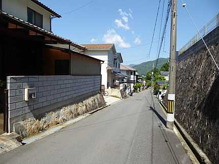 安佐北区口田５丁目の前面道路含む現地写真