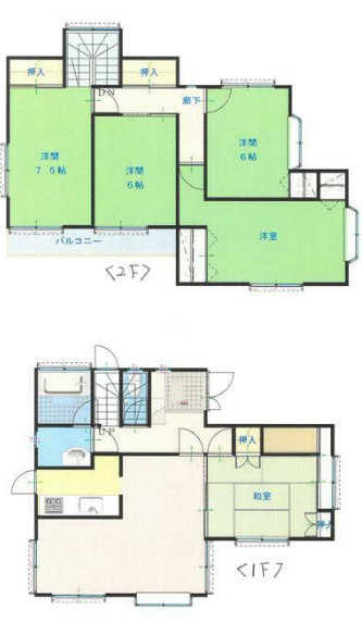姫路市白浜町　中古戸建の間取り