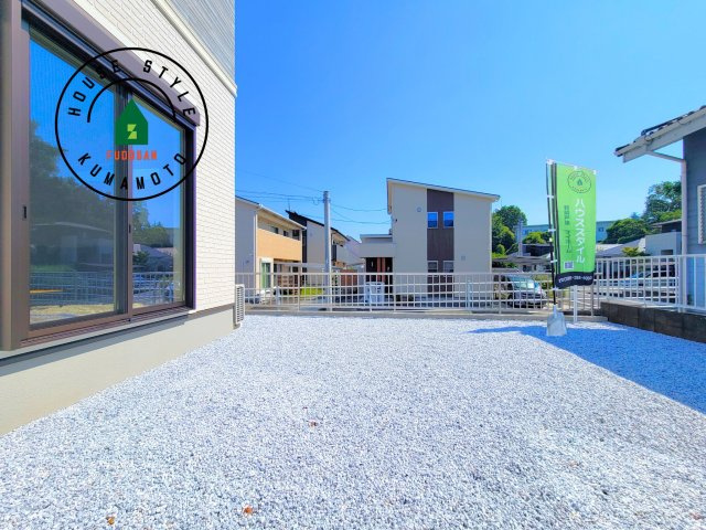 合志市幾久富第1-2棟（5号棟）の庭|お庭で自由な時間を過ごせます。