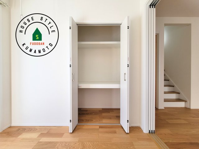 合志市幾久富第1-2棟（5号棟）の内観：施工例|収納には困りません。