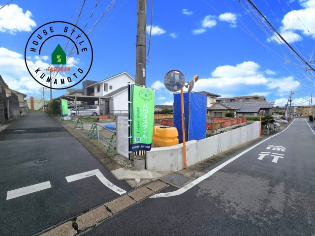 合志市幾久富第1-2棟（5号棟）の前面道路含む現地写真|見学の時間などお気軽にお問い合わせ下さい。